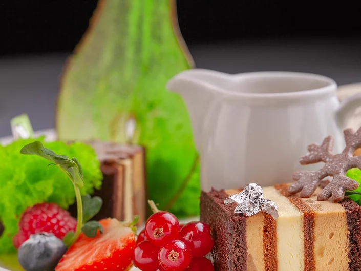 Professionelle Fotografie von Speisen für das Menü im Fairmont Hotel, visueller Content für Gastronomie und Marketing