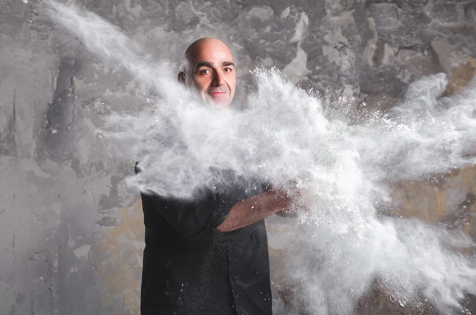 Porträt von Michelin-Sternekoch Frank Bailly, professionelle Fotografie für Restaurants und Hotels